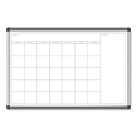 U Brands PINIT Magnetic Dry Erase Undated One Month Calendar, 35 x 23, White (2901U0001)