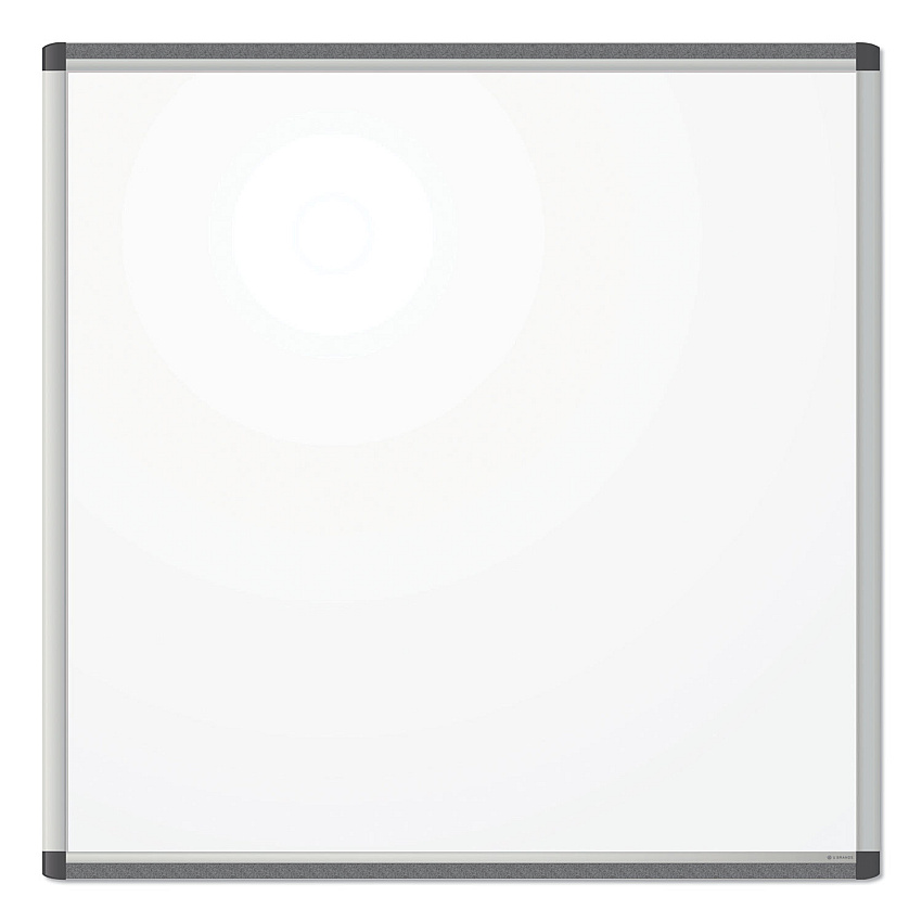 U Brands PINIT Magnetic Dry Erase Board, 35 x 35, White (2806U0001)