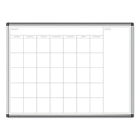 U Brands PINIT Magnetic Dry Erase Undated One Month Calendar, 47 x 35, White (2903U0001)