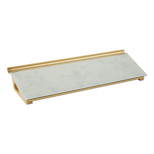 Quartet Glass Dry Erase Desktop Computer Pad, 18 x 6, Marble Surface (GDP186M)