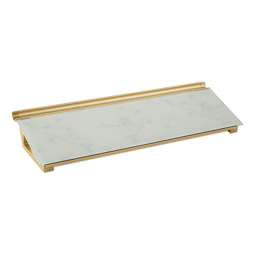 Quartet Glass Dry Erase Desktop Computer Pad, 18 x 6, Marble Surface (GDP186M)