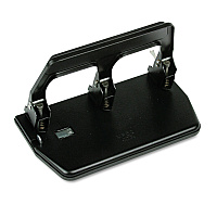 Master 40-Sheet Heavy-Duty Three-Hole Punch with Gel Padded Handle, 9/32