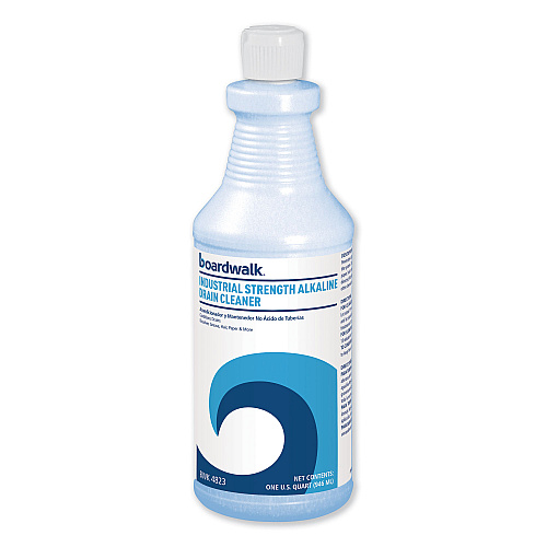 Boardwalk&reg; Industrial Strength Alkaline Drain Cleaner, 32 oz. Bottle (BWK4823EA)