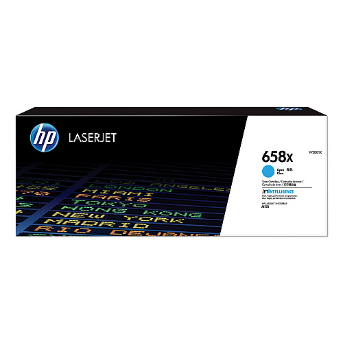 HP 658X, (W2001X) High-Yield Cyan Original LaserJet Toner Cartridge