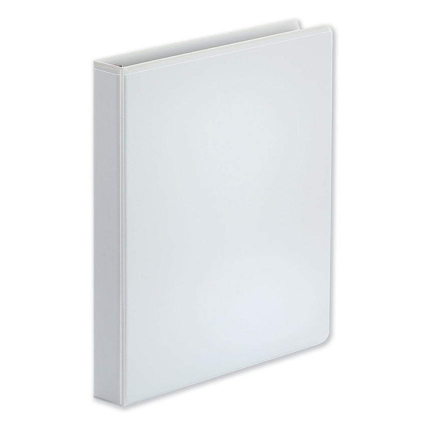 Universal Deluxe Easy-to-Open D-Ring View Binder, 3 Rings, 1" Capacity, 11 x 8.5, White (UNV30712)