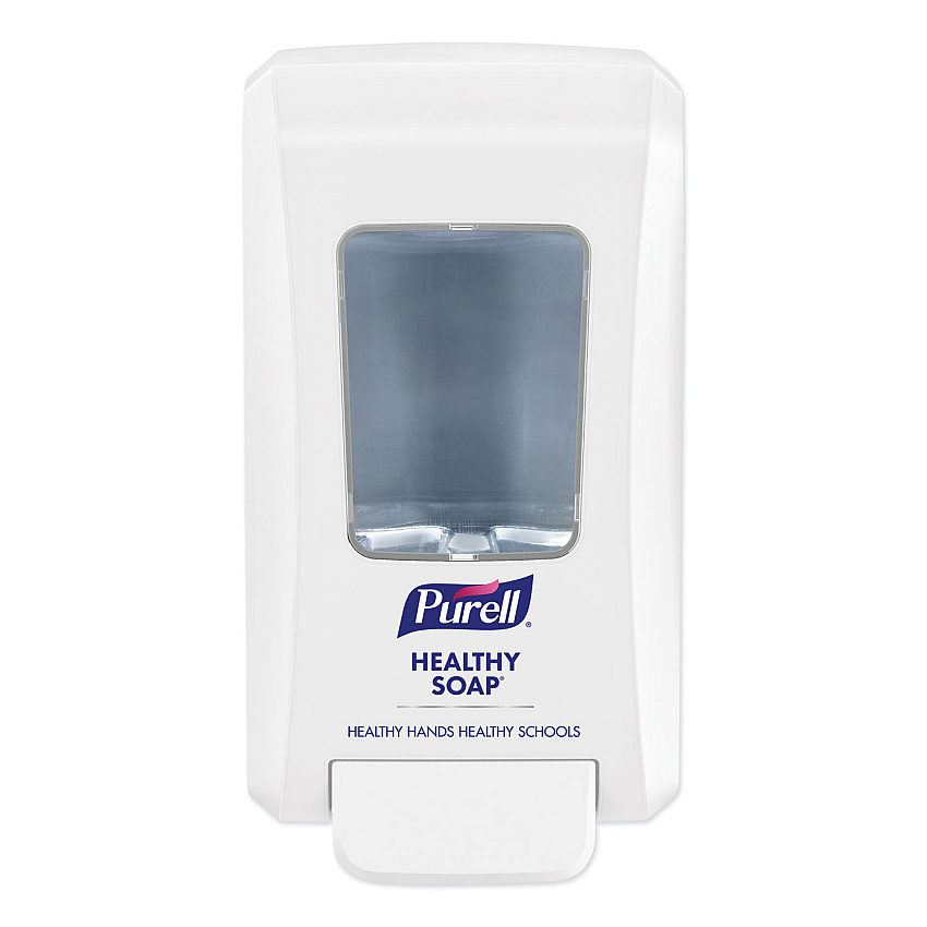 PURELL FMX-20 Soap Push-Style Dispenser, 2,000 mL, 4.68 x 6.5 x 11.66, For K-12 Schools, White, 6/Carton (524006CT)