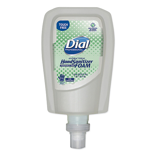 Dial Hand Sanitizer Foam Refill 1.06 quart - Touchless Dispenser - Kill Germs - Hand - Moisturizing - Clear - Non-drying, Dye-free - 3 / Carton (16694)