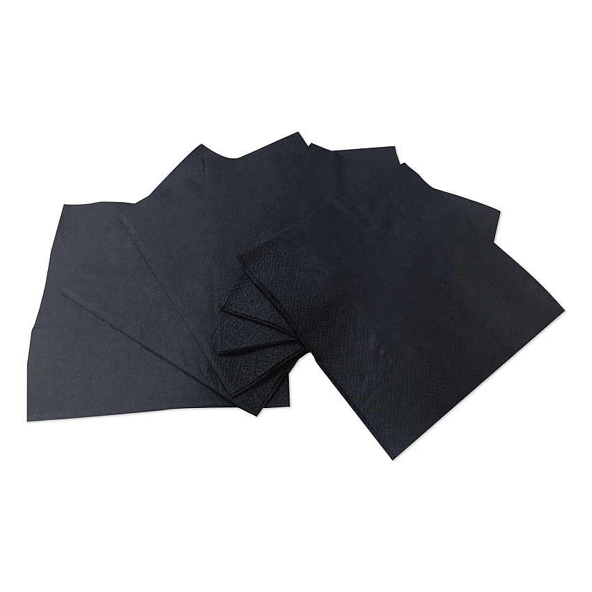 Gen&reg; Cocktail Napkins, 2-Ply, Black, 2000 Wipes (GEN1402)
