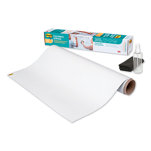 Post-it Flex Write Surface, 50 ft x 48, White Surface (FWS50X4)