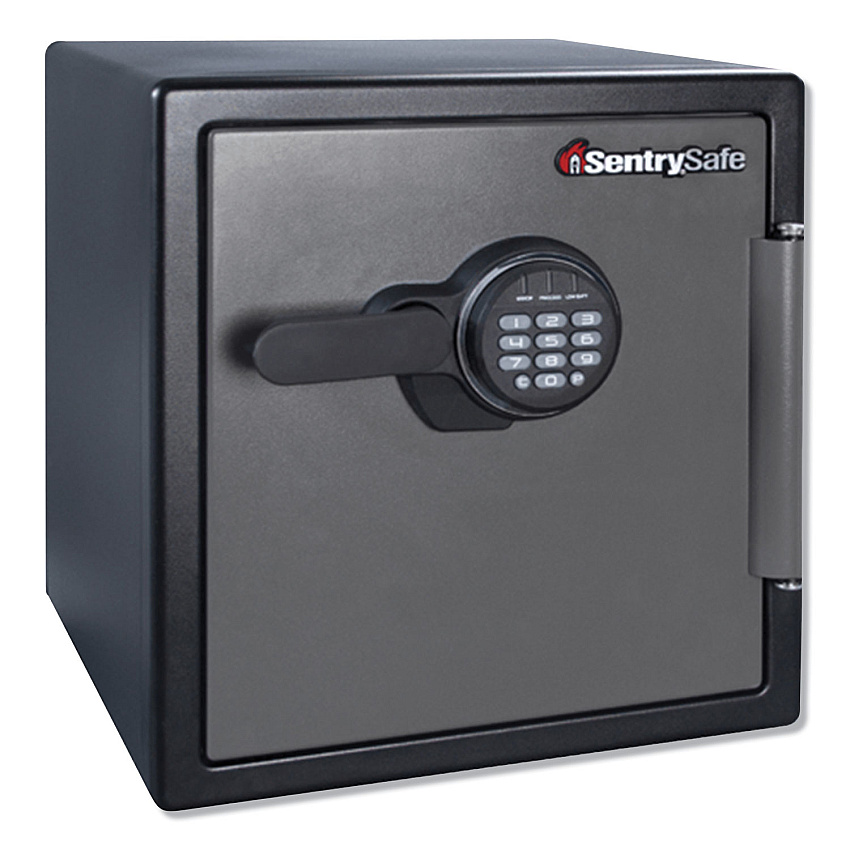 SentrySafe Fire-Safe with Digital Keypad Access, 1.23 cu ft, 16.38w x 19.38d x 17.88h, Gunmetal (SFW123ES)