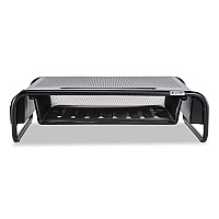 Allsop Metal Art Organizer 5 Monitor, 18" x 11.8" x 5.1", Black, Supports 30 lbs (32166)