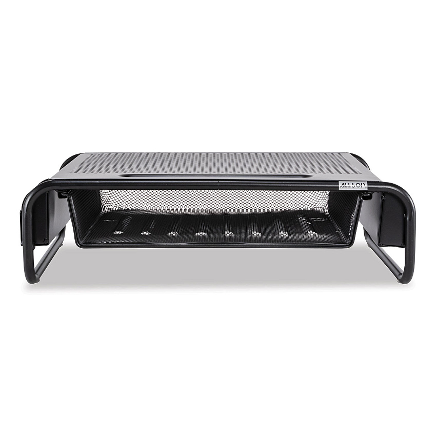 Allsop Metal Art Organizer 5 Monitor, 18" x 11.8" x 5.1", Black, Supports 30 lbs (32166)