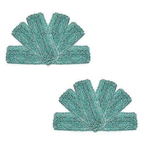 Wet & Dry Microfiber Mop Pad Looped 18" Green, Pack Of 12 (PNP860018G)