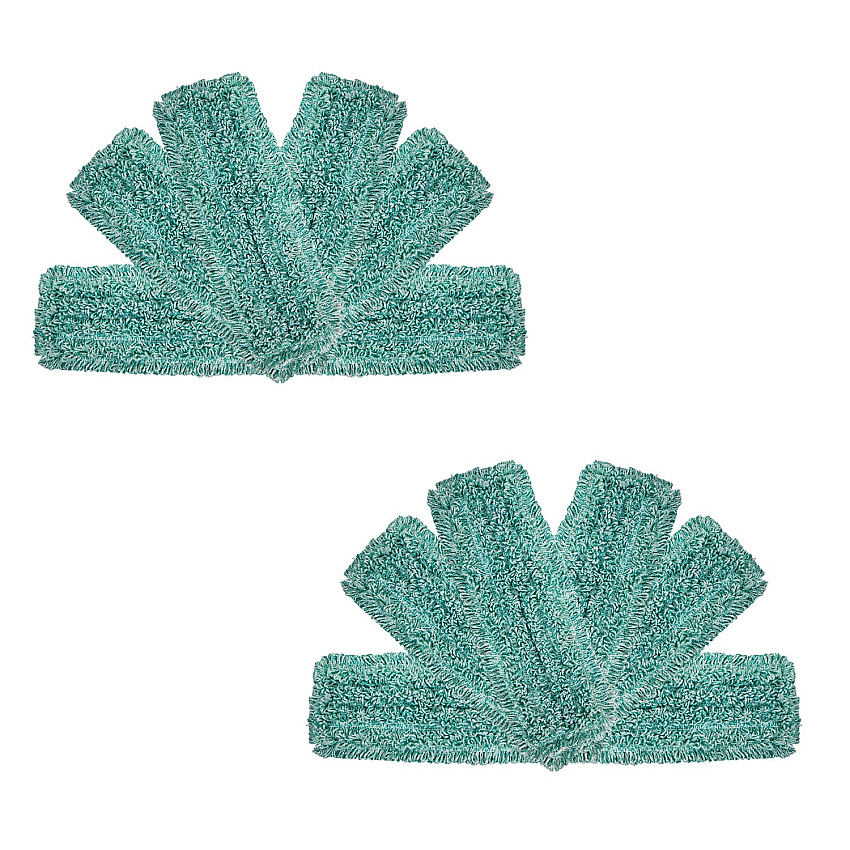 Wet & Dry Microfiber Mop Pad Looped 18" Green, Pack Of 12 (PNP860018G)