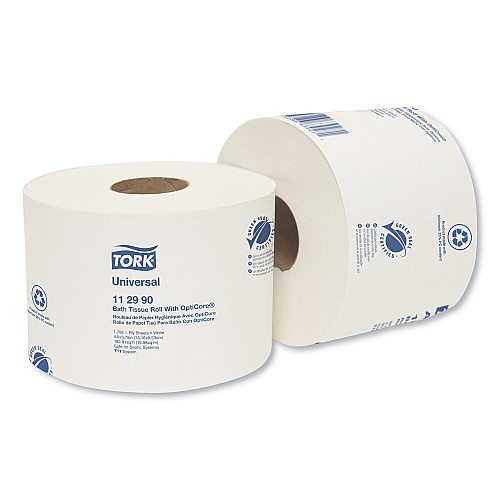 Tork&reg; Universal OptiCore Toilet Paper Roll, 1-Ply, 36 Rolls (112990)