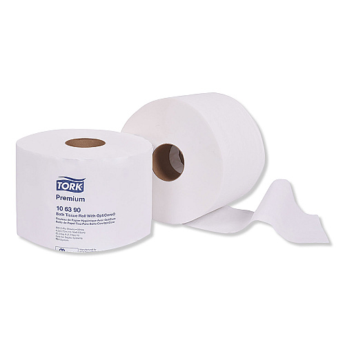 Tork&reg; Premium OptiCore Toilet Paper, 2-Ply, 800 Sheets, 36 Rolls (106390)