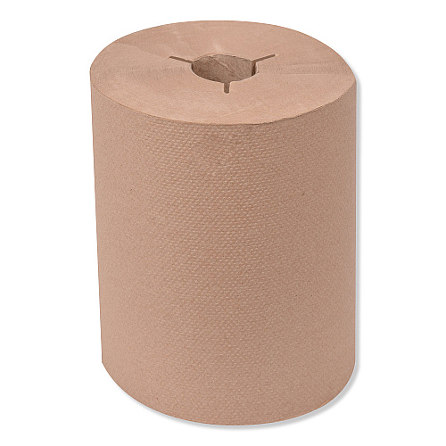 Tork Universal Hand Towel Roll, Notched, 1-Ply, 8" x 425 ft, Natural, 12 Rolls/Carton (8620100)
