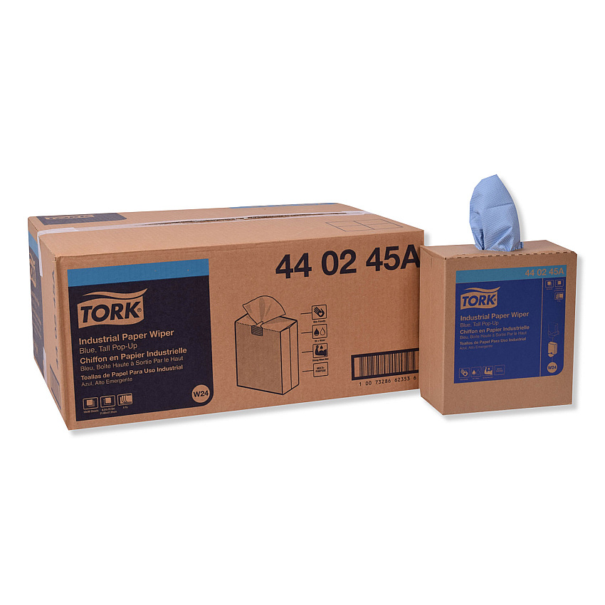 Tork&reg; Industrial Center-Pull Paper Towels, 4-Ply, Blue, 900 Towels (440245A)