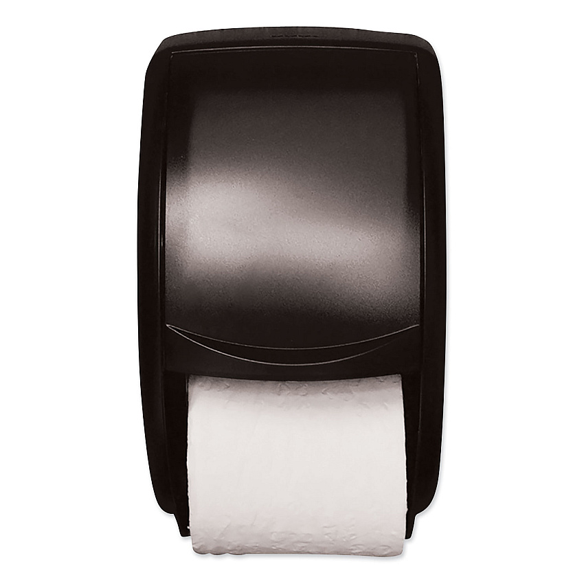 Tork&reg; Standard Toilet Paper Twin Dispenser, 2-Rolls, Smoke (55TR)
