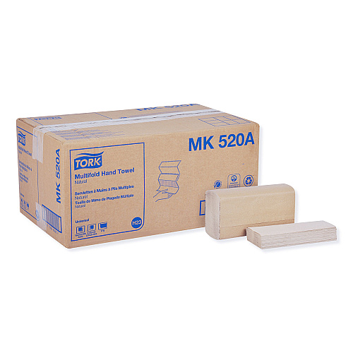 Tork&reg; Multifold Paper Towels, 1-Ply, Brown, 4000 Towels (MK520A)