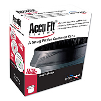 Linear Low Density Can Liners with AccuFit Sizing, 23 gal, 0.9 mil, 28" x 45", Black, 50 Bags/Box, 6 Boxes/Carton (H5645TKRC1CT)