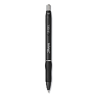 Sharpie S-Gel High-Performance Gel Pen, Retractable, Bold 1 mm, Black Ink, Black Barrel, 4/Pack (2096155)