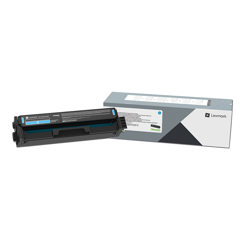 Lexmark 20N10C0 Return Program Toner, 1,500 Page-Yield, Cyan