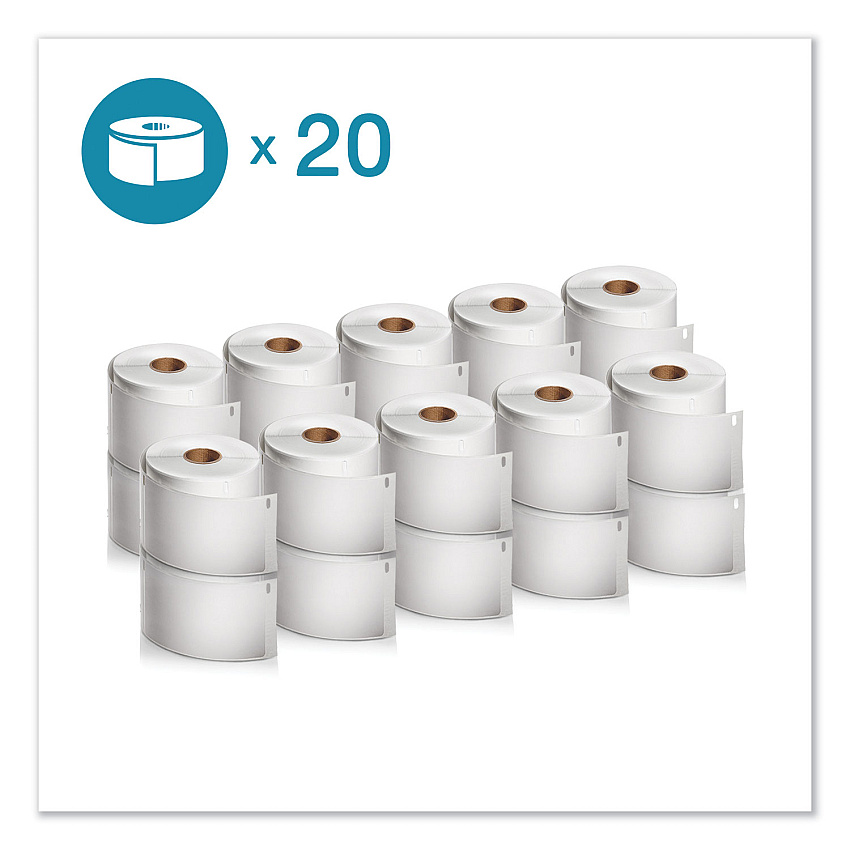 DYMO LW Extra-Large Shipping Labels, 4" x 6", White, 220 Labels/Roll, 20 Rolls/Box (2050829)
