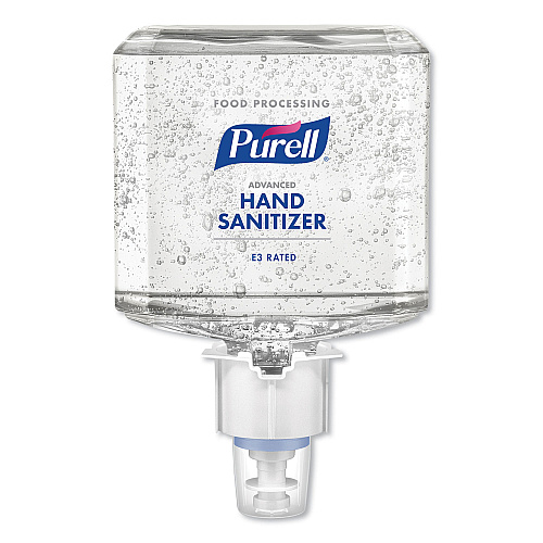 Advanced E3-rated Instant Hand Sanitizer Gel, 1,200 Ml Refill, Fragrance-free, For Es4 Dispensers, 2/carton