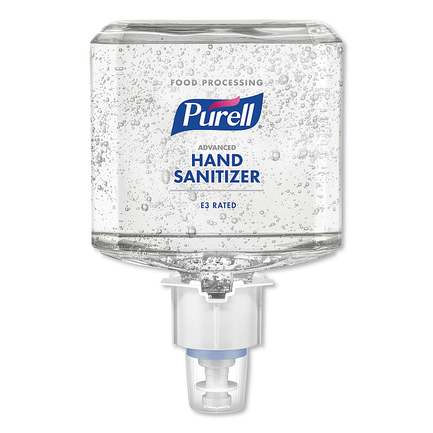 Advanced E3-rated Instant Hand Sanitizer Gel, 1,200 Ml Refill, Fragrance-free, For Es4 Dispensers, 2/carton