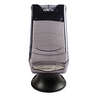 Morcon Paper Valay Tower Napkin Dispenser, 8 x 17.25 x 13, Transparent Black (NT555)