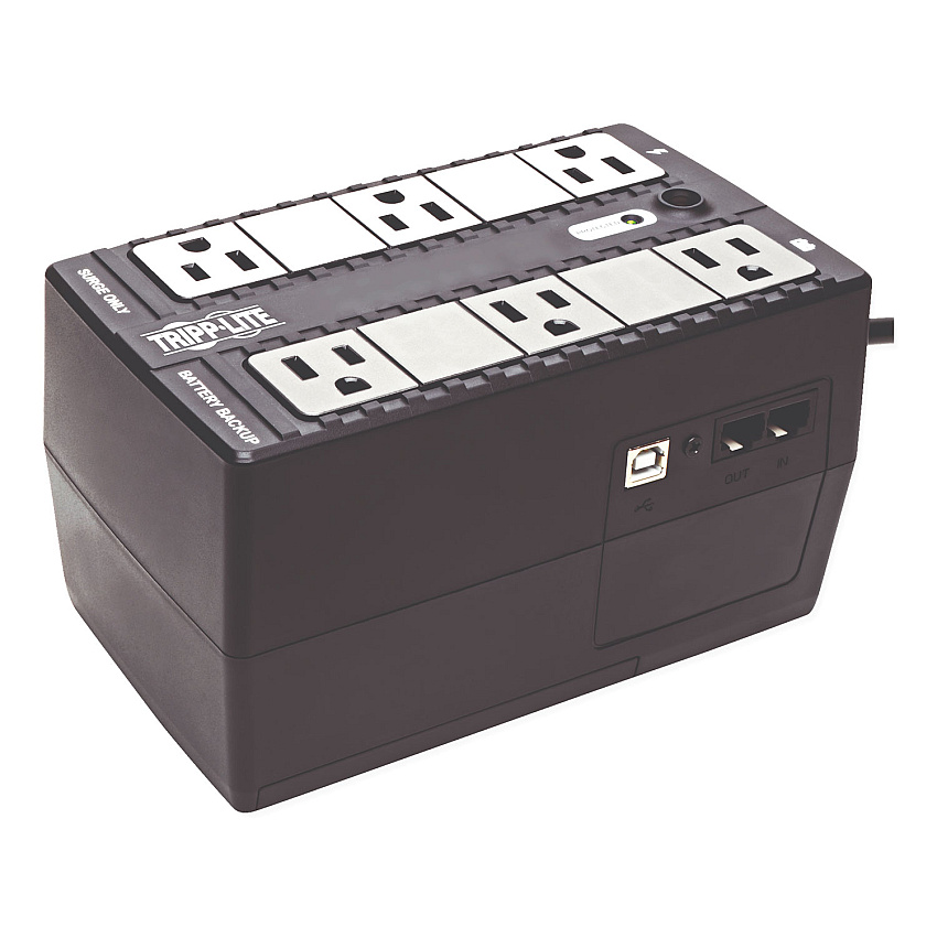Tripp Lite Internet Office Ultra-Compact Desktop Standby UPS, 6 Outlets, 350 VA, 380 J (INTERNET350U)