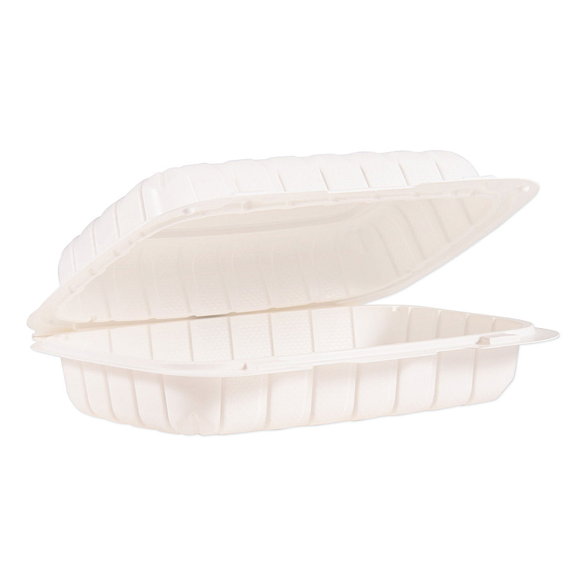 Dart Hinged Lid Containers, Hoagie Container, 6.5 x 9 x 2.8, White, Plastic, 200/Carton (206MFPPHT1)