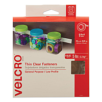 Velcro Sticky-Back Fasteners, Removable Adhesive, 0.75