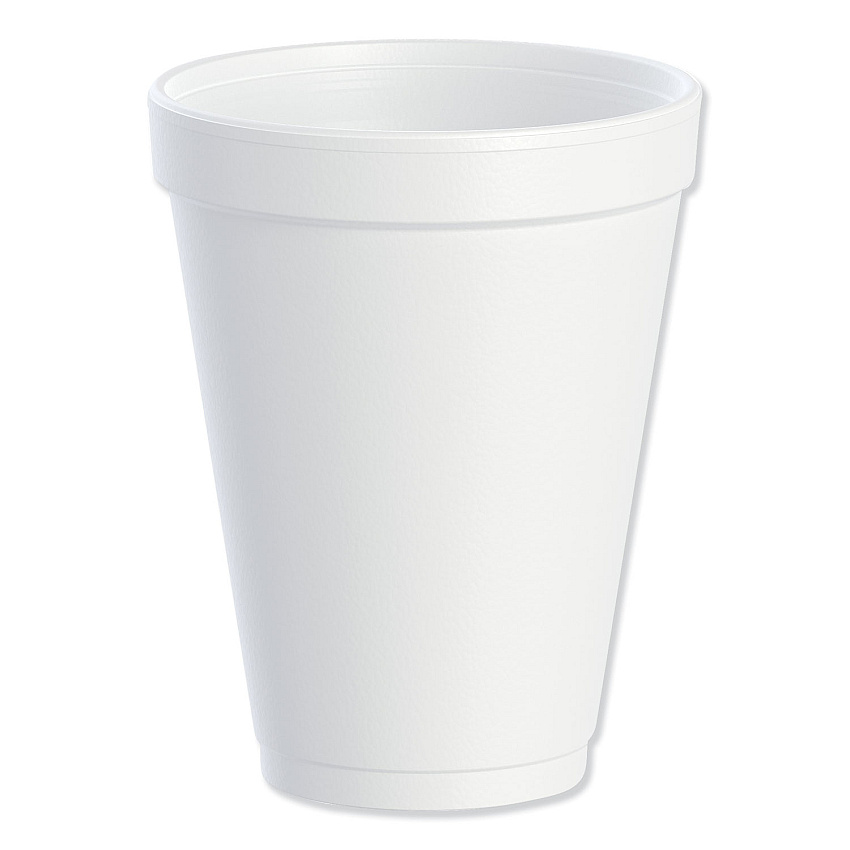 Dart&reg; Foam Drink Cups, 12-oz., 1000 White Cups (12J12)