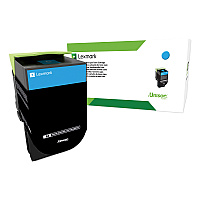 Lexmark 24B6008 High-Yield Toner, 3,000 Page-Yield, Cyan
