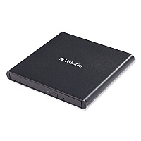 Verbatim External Slimline CD/DVD Writer, 8X DVD Write Speed/24X CD Write Speed (98938)