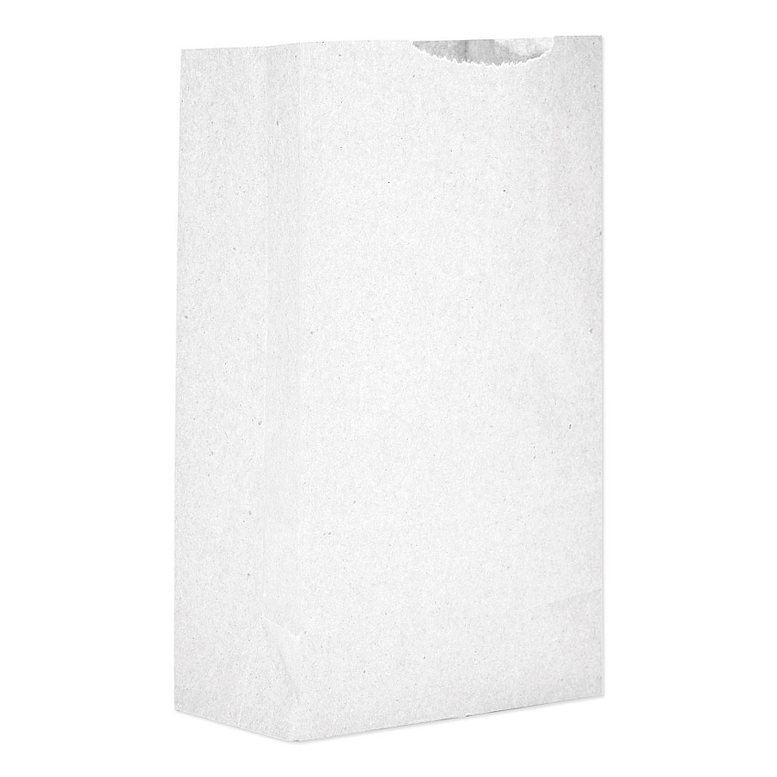General Grocery Paper Bags, 2# Size, 30# Basis Weight, 4.31" x 2.44" x 7.88", White, 6,000/Bundle (GW2)