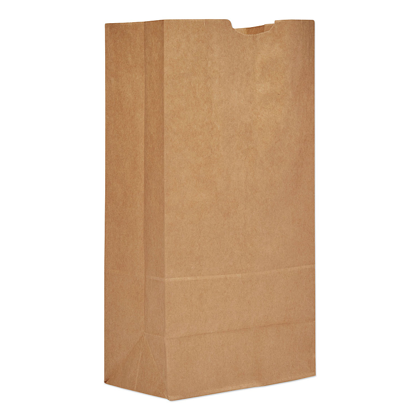 General Grocery Paper Bags, 20# Size, 40# Basis Weight, 8.25" x 5.94" x 16.13", Kraft, 1,000/Bundle (GK20)
