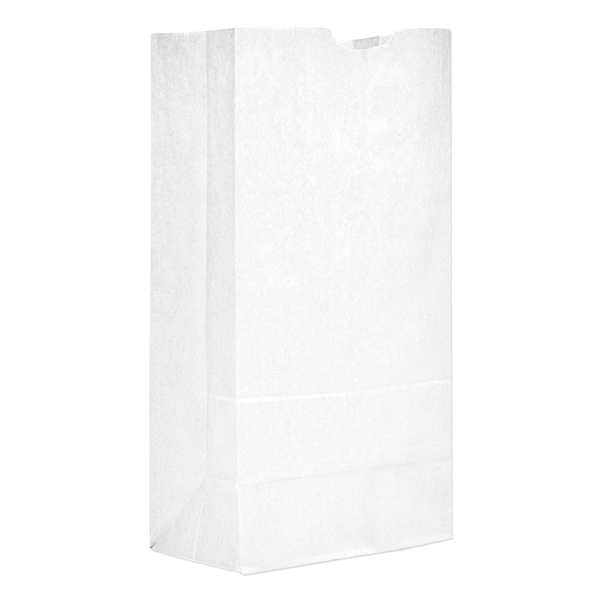General Grocery Paper Bags, #20 Size, 8.25" x 5.94" x 16.13", White, 500/Bundle (GW20500)