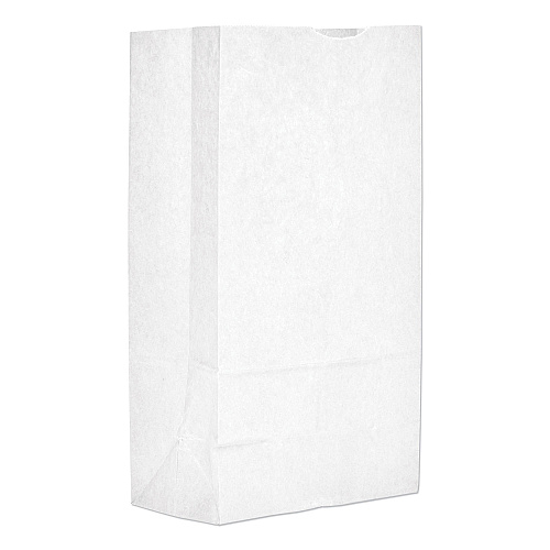 General Grocery Paper Bags, #12 Size, 7.06" x 4.5" x 13.75", White, 500/Bundle (GW12500)