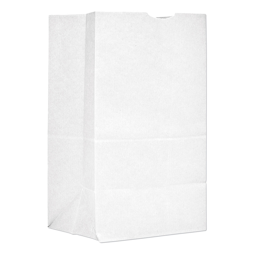General Grocery Paper Bags, #20 Squat Size, 8.25" x 5.94" x 13.38", White, 500/Bundle (GW20S500)