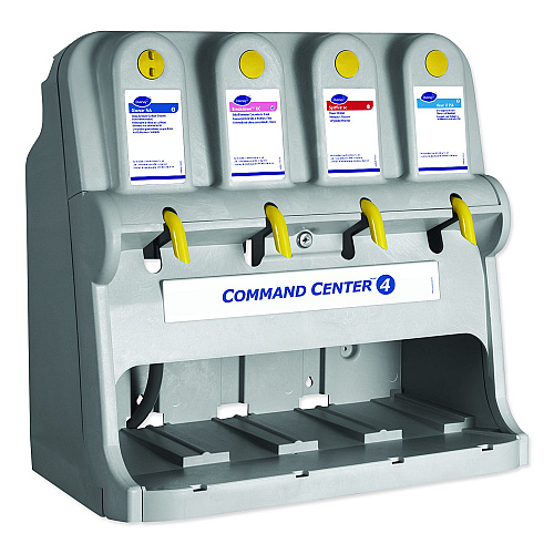 Diversey Command Center Dispensing System, 4 Button Dispenser, 27.5 x 17 x 27.5, Gray (5055764)