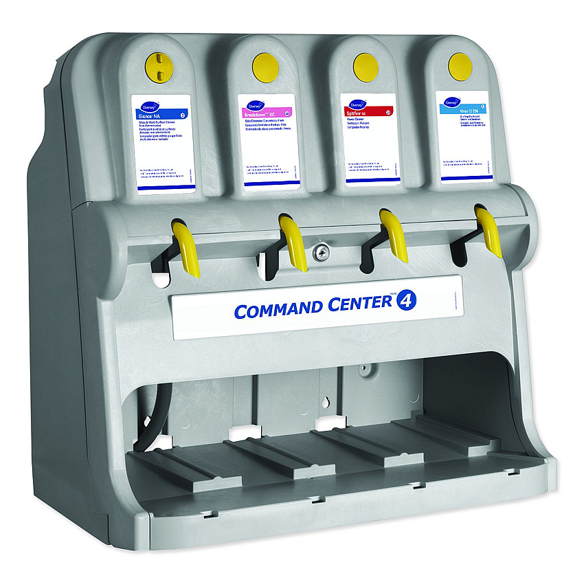 Diversey Command Center Dispensing System, 4 Button Dispenser, 27.5 x 17 x 27.5, Gray (5055764)