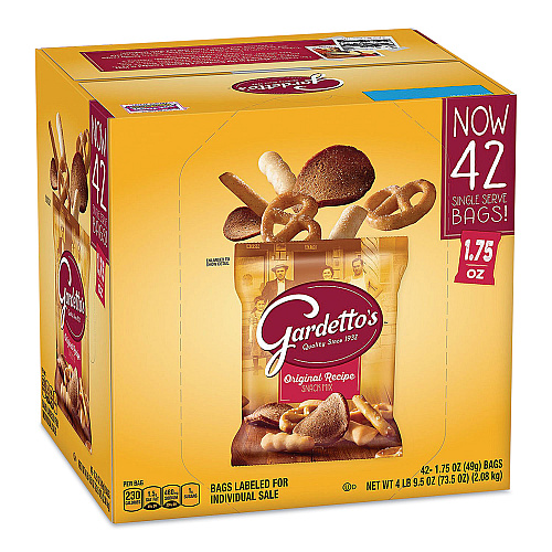 Gardettos Club Mix, Zesty Original, 1.75 oz Packet, 42/Carton (49448)