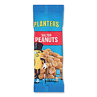 Planters Salted Peanuts, 2 oz Packet, 144/Carton (00360)