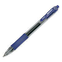 AbilityOne 7520016473138, SKILCRAFT Gel Pen, Retractable, Bold 1 mm, Blue Ink, Clear/Blue Barrel, Dozen