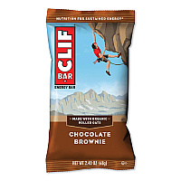CLIF Bar Energy Bar, Chocolate Brownie, 2.4 oz Bar, 12 Bars/Box (CCC50180)