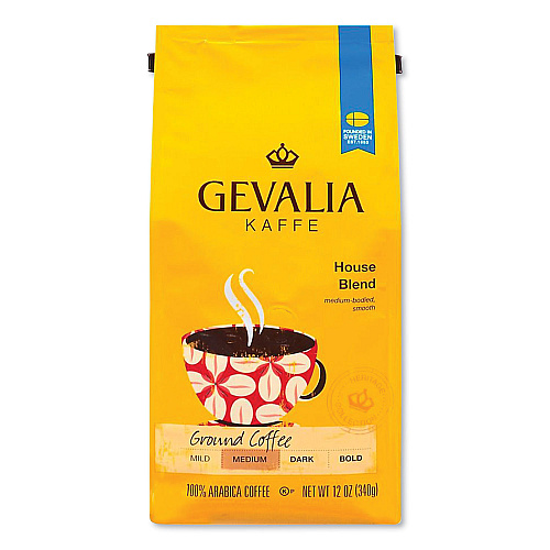 Gevalia Coffee, House Blend, Ground, 12 oz Bag (GEN04358)