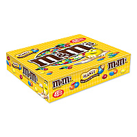 M&amp;M's Chocolate Candies, Peanut, Individually Wrapped, 1.74 oz, 48/Box (01232)